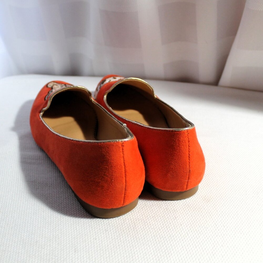 C. Wonder Orange Giraffe Flats, 9.5 NWOB - Picture 4 of 8